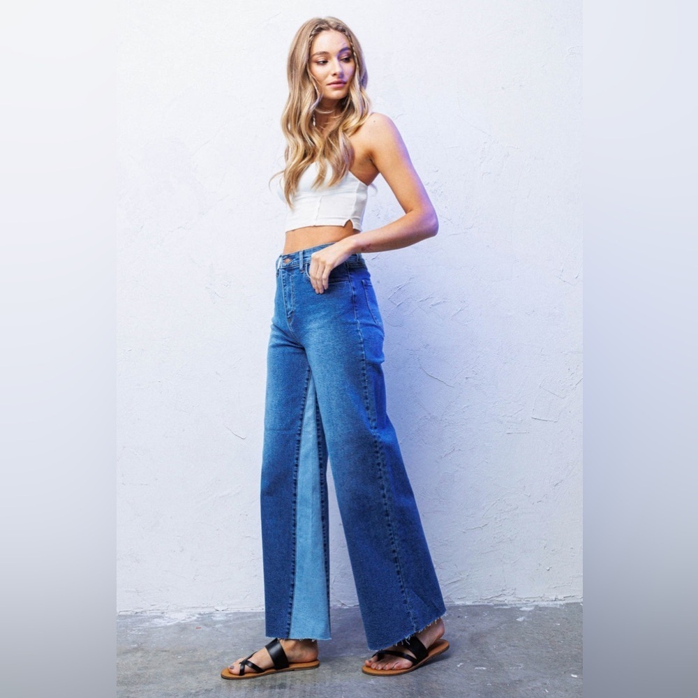 Vibrant High Rise Light Blue Jeans - Picture 2 of 13